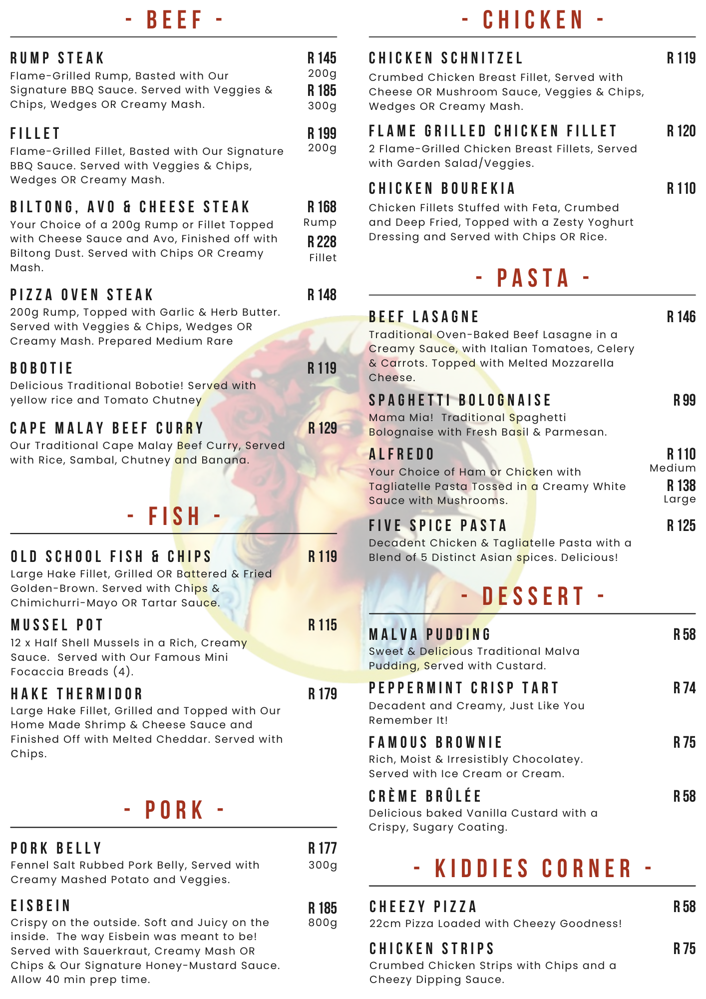 A4 8 Sep '25 - Delizioso NEW Menu pg2